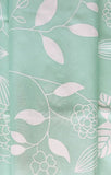 Minty Flowers Shower Curtain