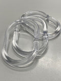 Oval Curtain Rings - Clear (12PKT)